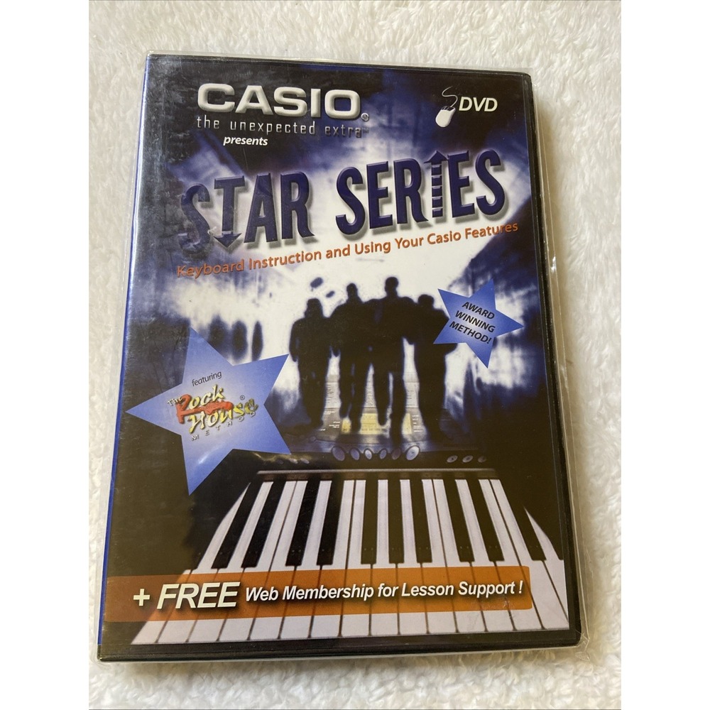 Casio Star Series Dvd Keyboard Instruction Music Instructional Video NIP Sealed